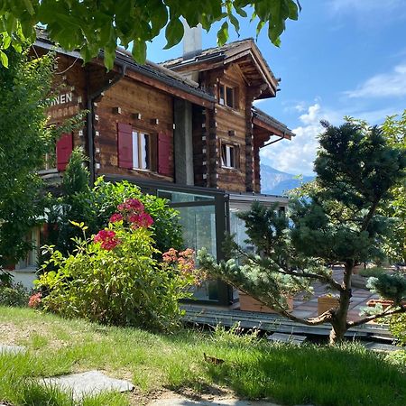 La Demeure Des Elfes Bed & Breakfast Albinen Dış mekan fotoğraf
