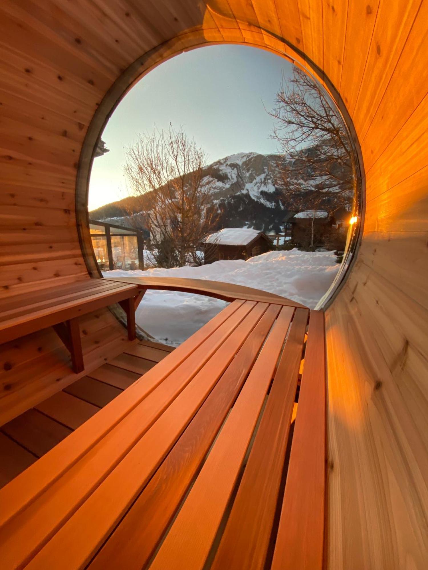 La Demeure Des Elfes Bed & Breakfast Albinen Dış mekan fotoğraf